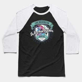 Lake Washington, Seattle - Rainbow Trout Baseball T-Shirt